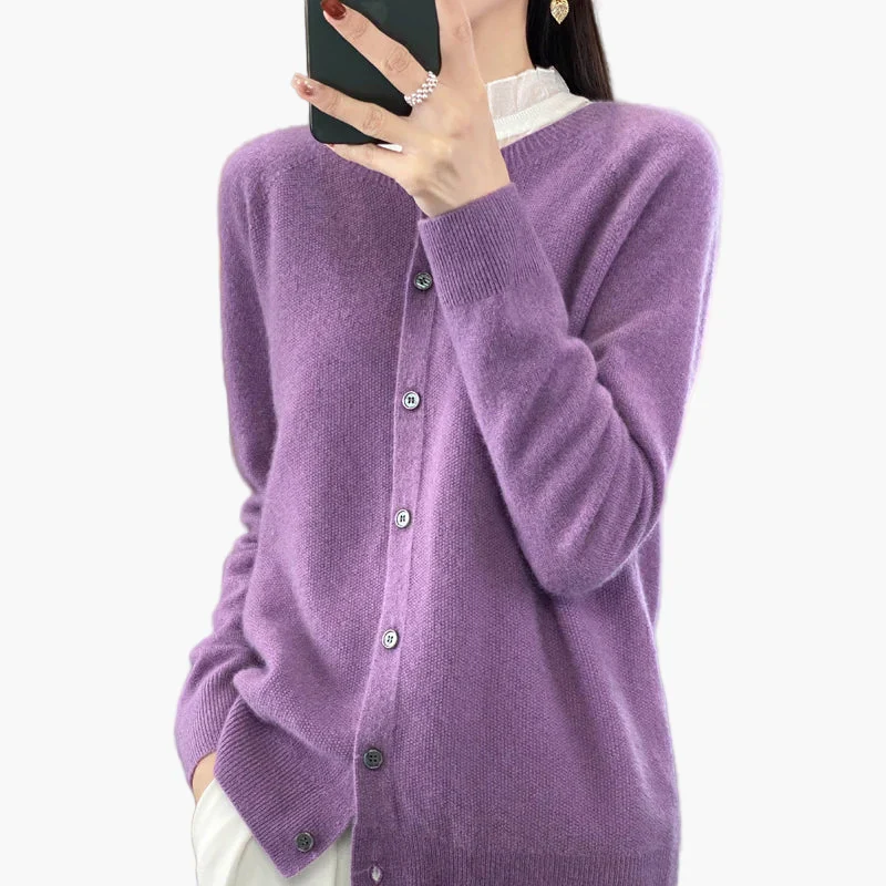 Damen Strickjacke – Klassischer Cardigan im eleganten Stil für Alltag und Büro - Image 14