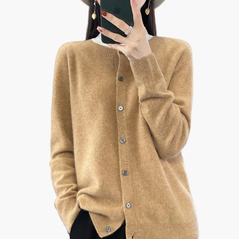 Damen Strickjacke – Klassischer Cardigan im eleganten Stil für Alltag und Büro - Image 3