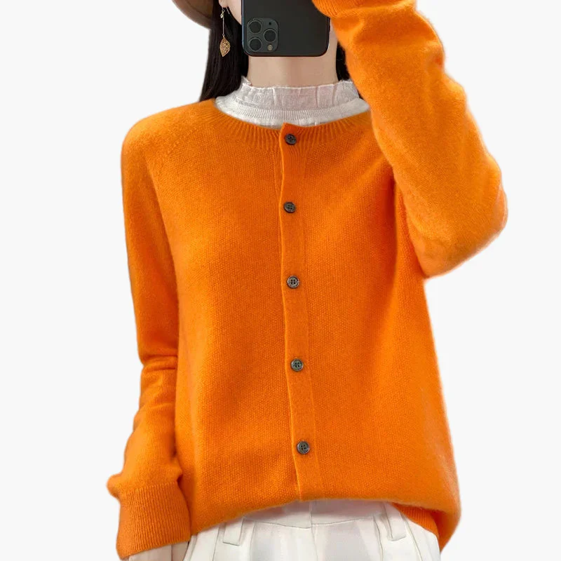 Damen Strickjacke – Klassischer Cardigan im eleganten Stil für Alltag und Büro - Image 5