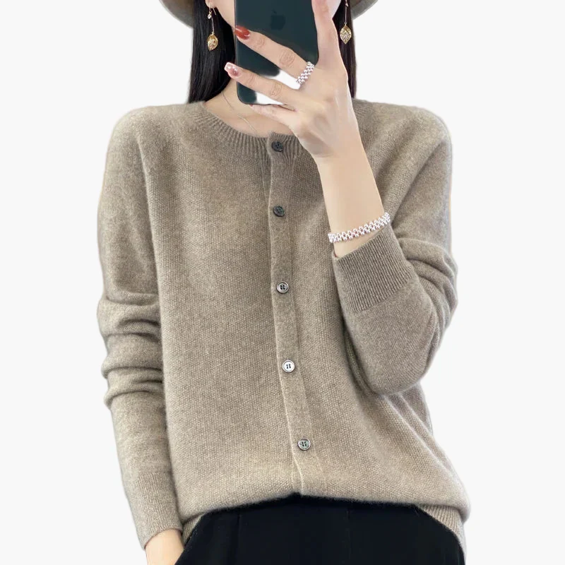 Damen Strickjacke – Klassischer Cardigan im eleganten Stil für Alltag und Büro - Image 6