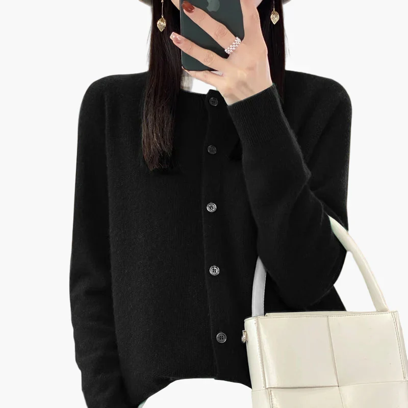 Damen Strickjacke – Klassischer Cardigan im eleganten Stil für Alltag und Büro - Image 8