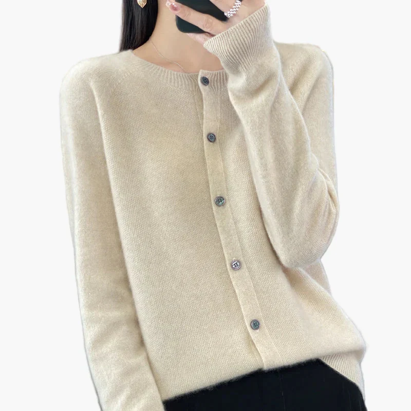 Damen Strickjacke – Klassischer Cardigan im eleganten Stil für Alltag und Büro - Image 9