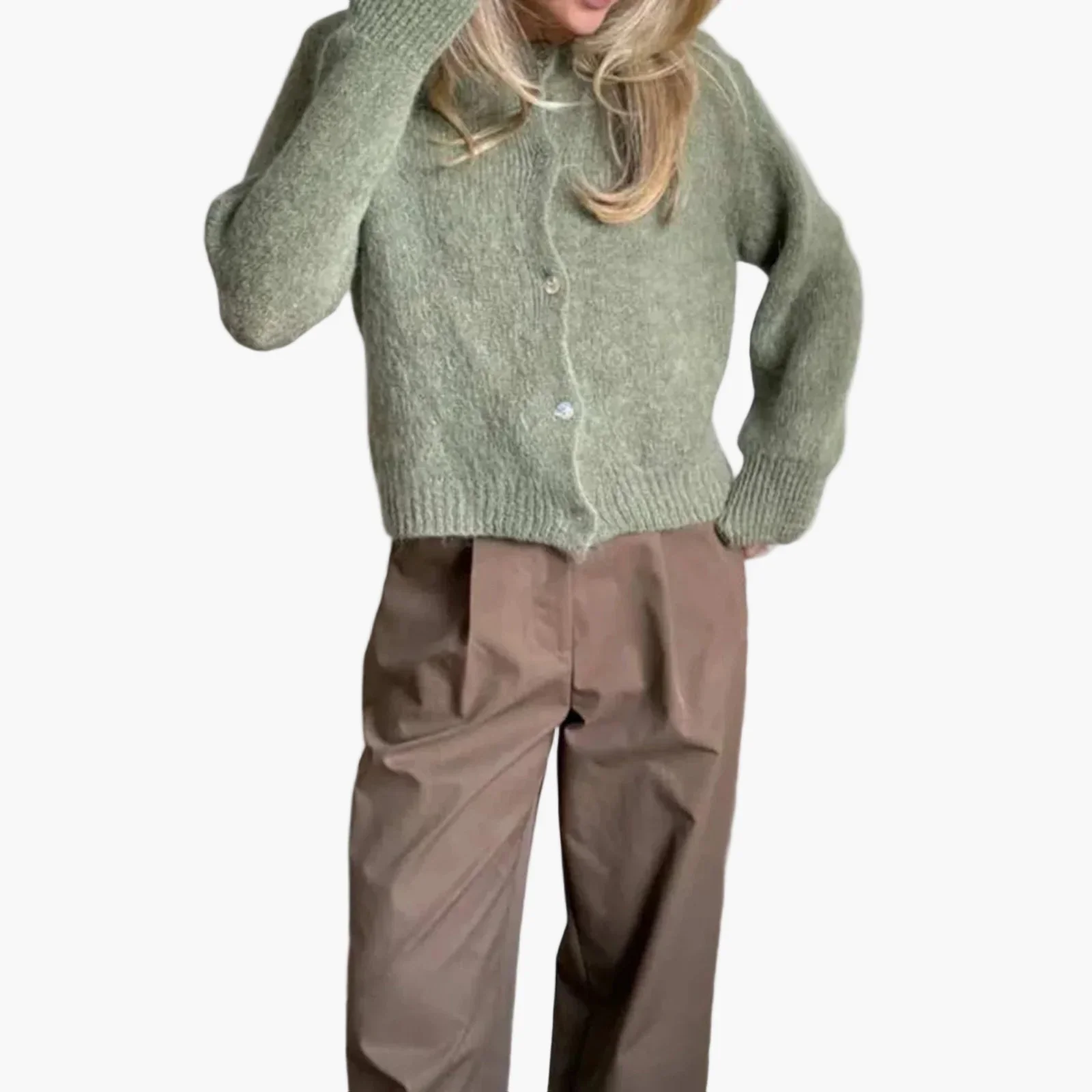 Damen Strickjacke im klassischen Stil – Bequemer Freizeit-Cardigan für den Alltag