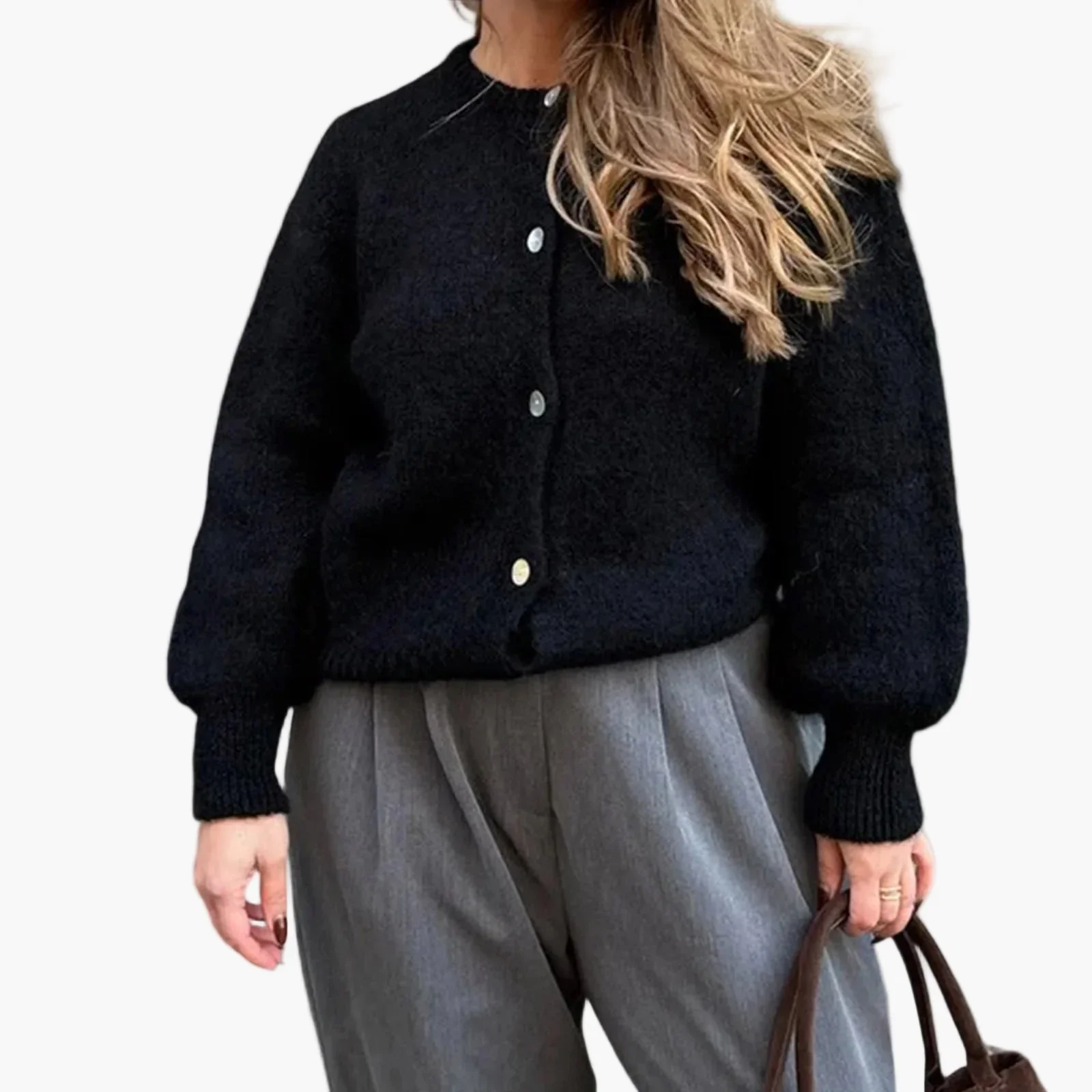 Damen Strickjacke im klassischen Stil – Bequemer Freizeit-Cardigan für den Alltag - Image 6
