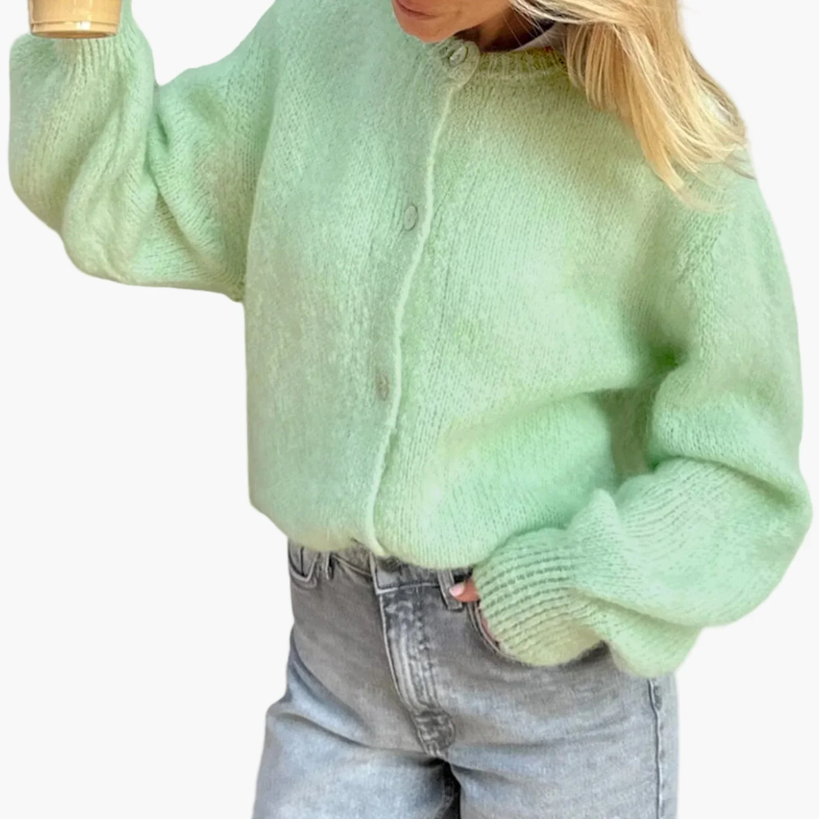 Damen Strickjacke im klassischen Stil – Bequemer Freizeit-Cardigan für den Alltag - Image 8