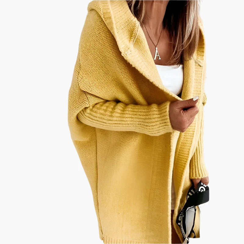 Damen Strickjacke mit Kapuze – Kuscheliger Oversize Cardigan für Herbst und Winter, modisches Freizeit-Outfit - Image 11