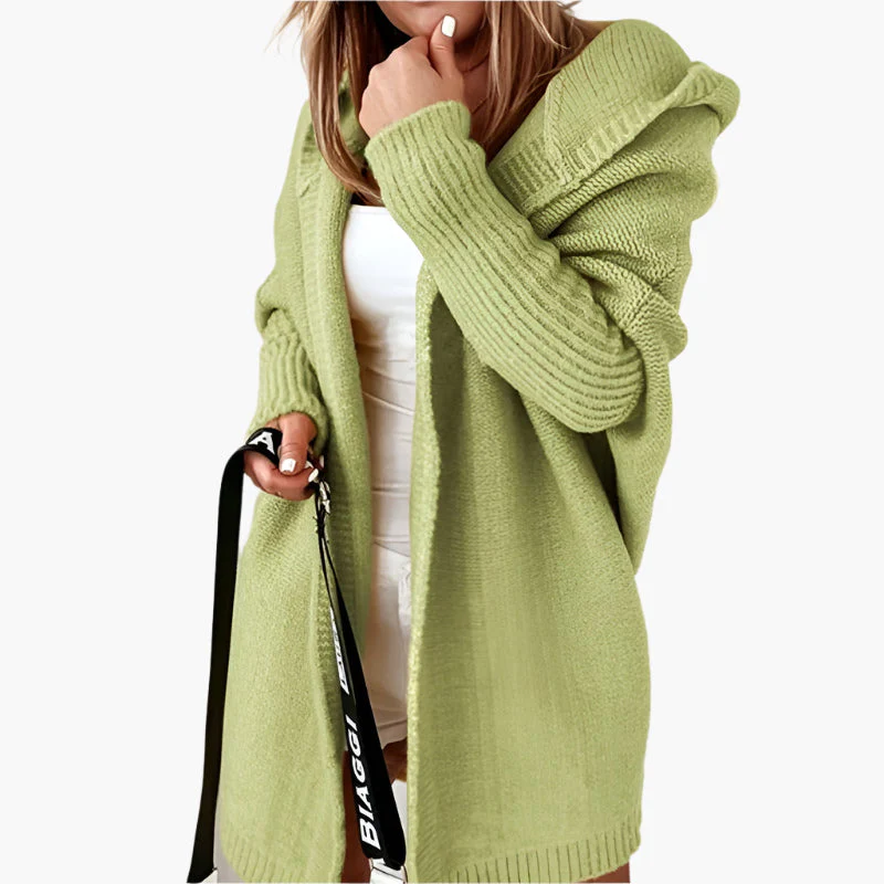 Damen Strickjacke mit Kapuze – Kuscheliger Oversize Cardigan für Herbst und Winter, modisches Freizeit-Outfit - Image 13