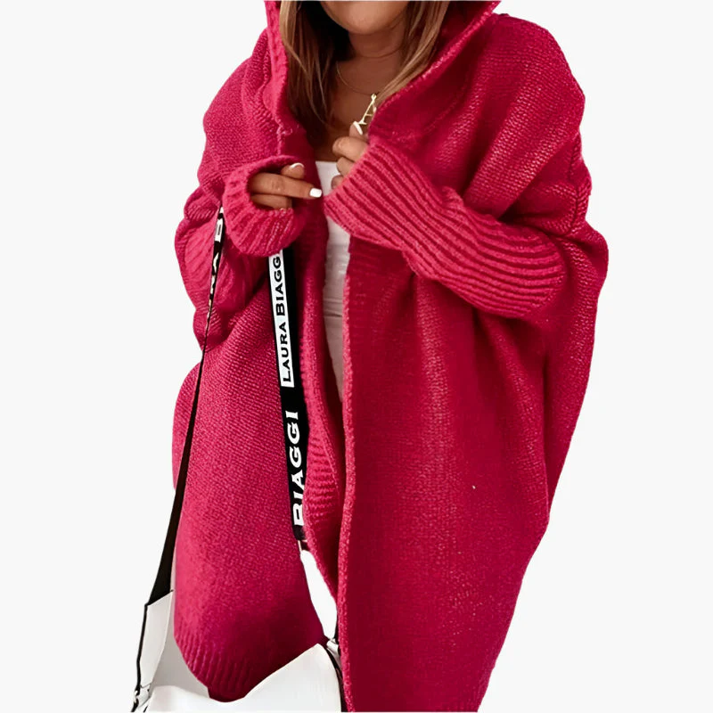 Damen Strickjacke mit Kapuze – Kuscheliger Oversize Cardigan für Herbst und Winter, modisches Freizeit-Outfit - Image 14