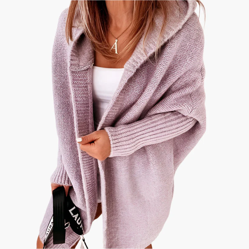 Damen Strickjacke mit Kapuze – Kuscheliger Oversize Cardigan für Herbst und Winter, modisches Freizeit-Outfit - Image 15