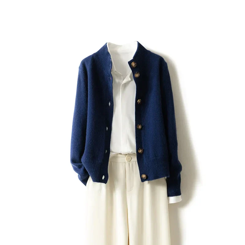 Damen Strickjacke im Modernen Stil mit Knopfleiste – Vielseitiger Cardigan für Alltag und Büro - Image 7