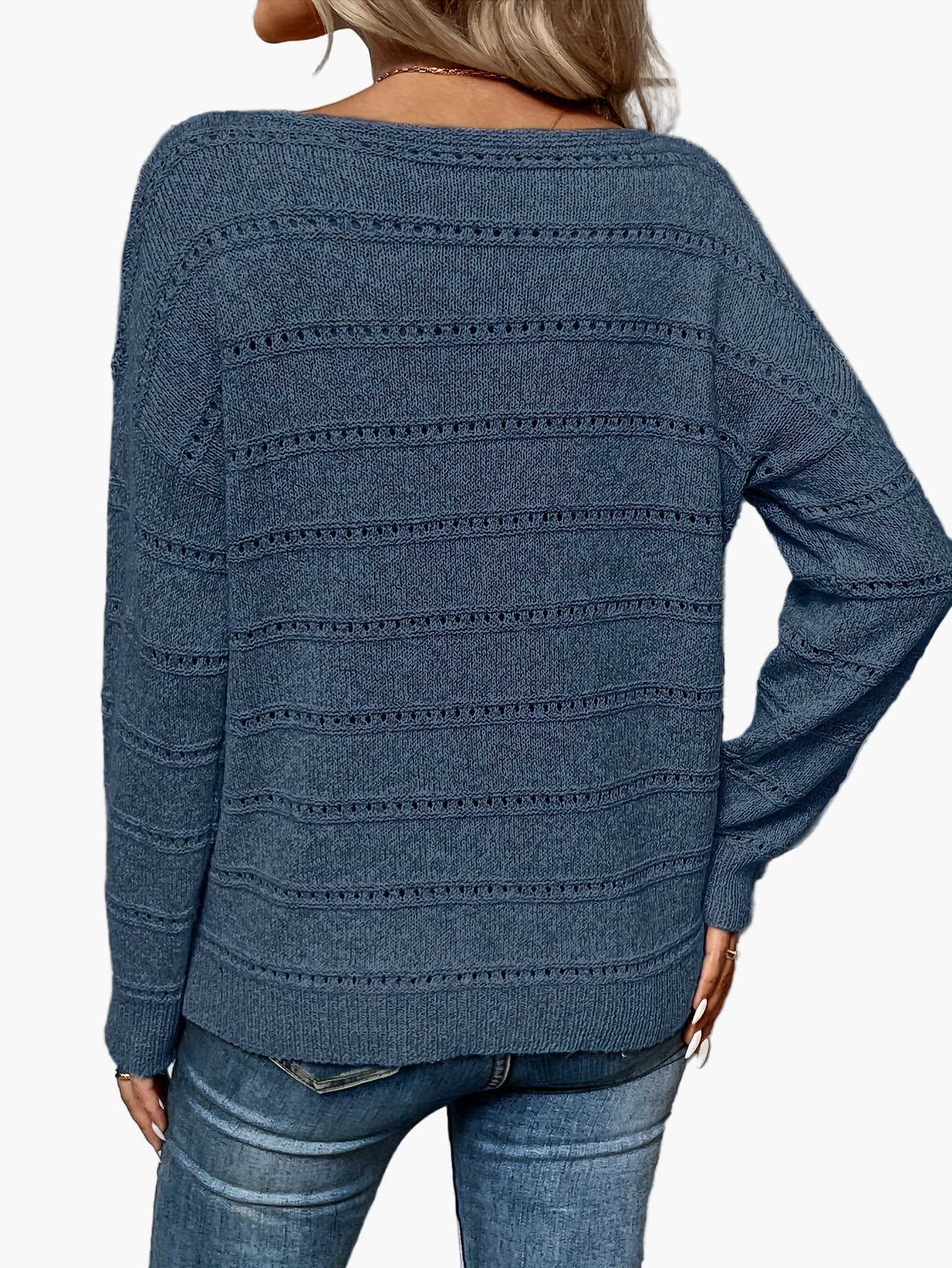 Damen Strickpullover Elegant Lockerer Stil für Herbst und Winter - Image 2