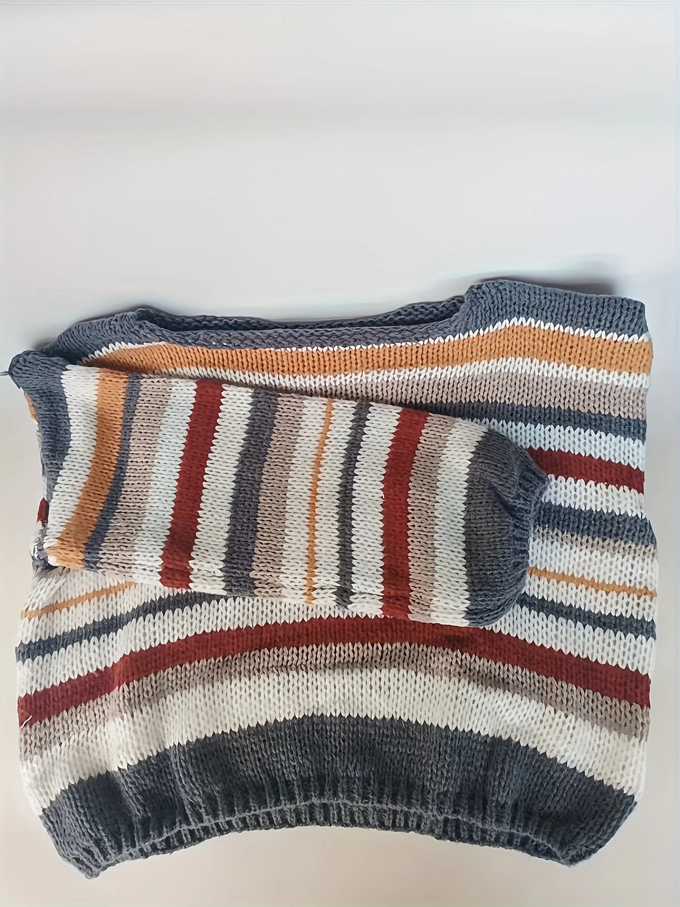 Damen Strickpullover im lässigen Oversize-Stil mit Streifen – Perfekt für Herbst und Winter - Image 5