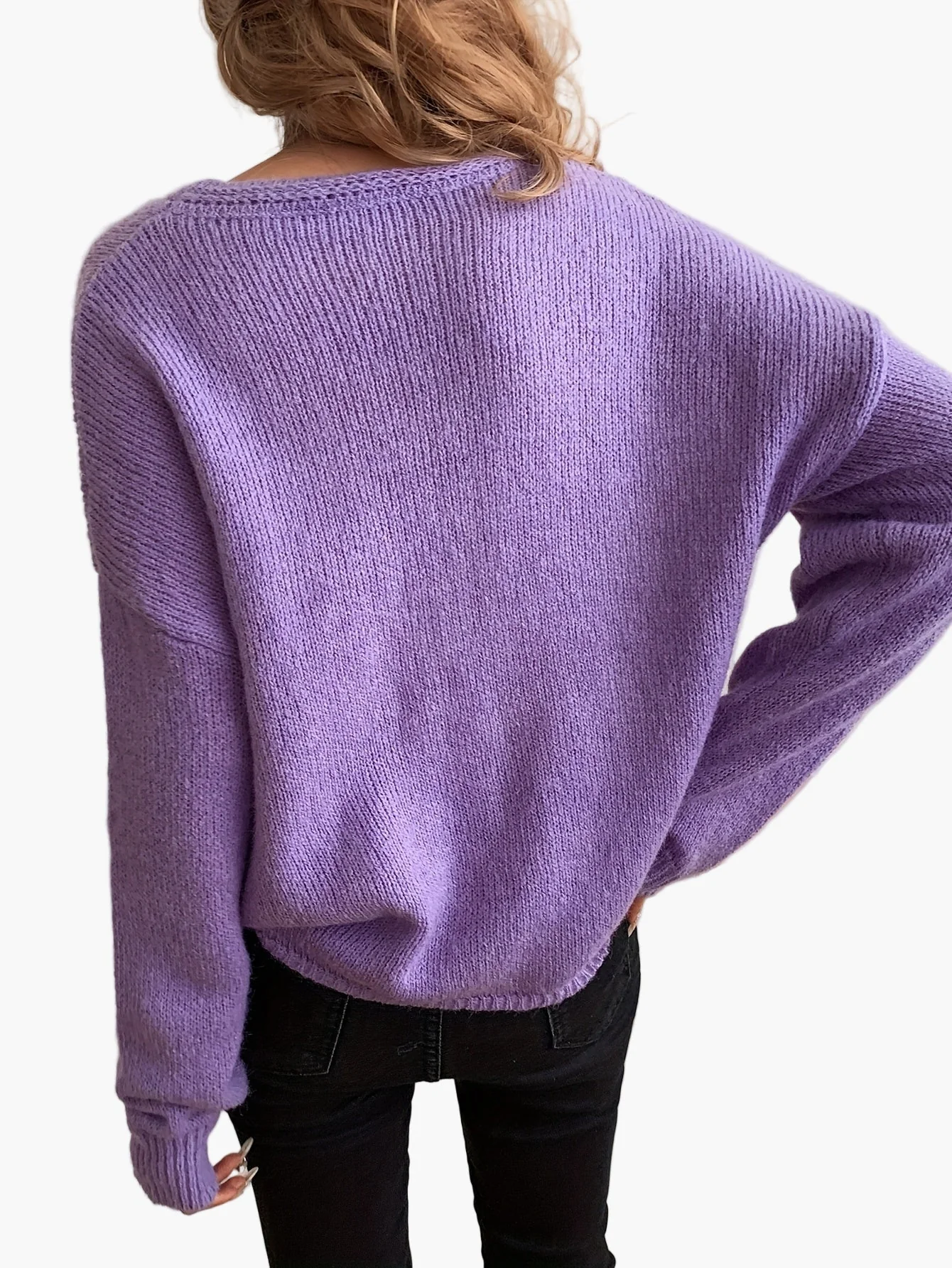 Damen Strickpullover mit Rundhalsausschnitt – Eleganter Freizeit-Look für jede Jahreszeit - Image 2