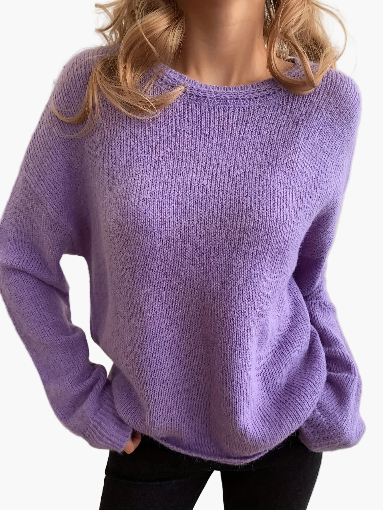 Damen Strickpullover mit Rundhalsausschnitt – Eleganter Freizeit-Look für jede Jahreszeit - Image 5