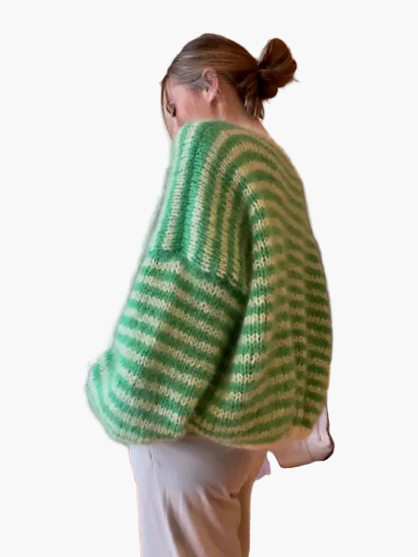 Damen Strickpullover mit Streifenmuster für Herbst und Winter, lässiger Style - Image 2