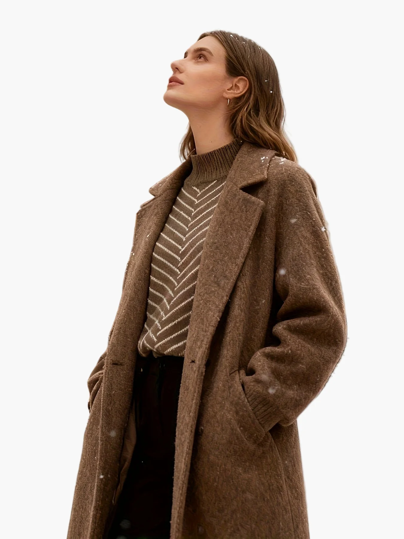 Damen Strickpullover mit Streifenmuster und Stehkragen – Eleganter Herbst/Winter Pullover - Image 4