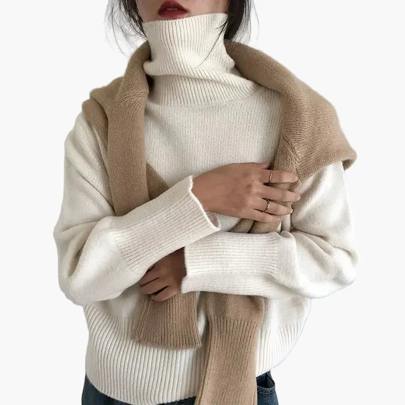 Damen Strickpullover mit Rollkragen – Modischer Herbst & Winter Style für Alltag und Büro - Image 4