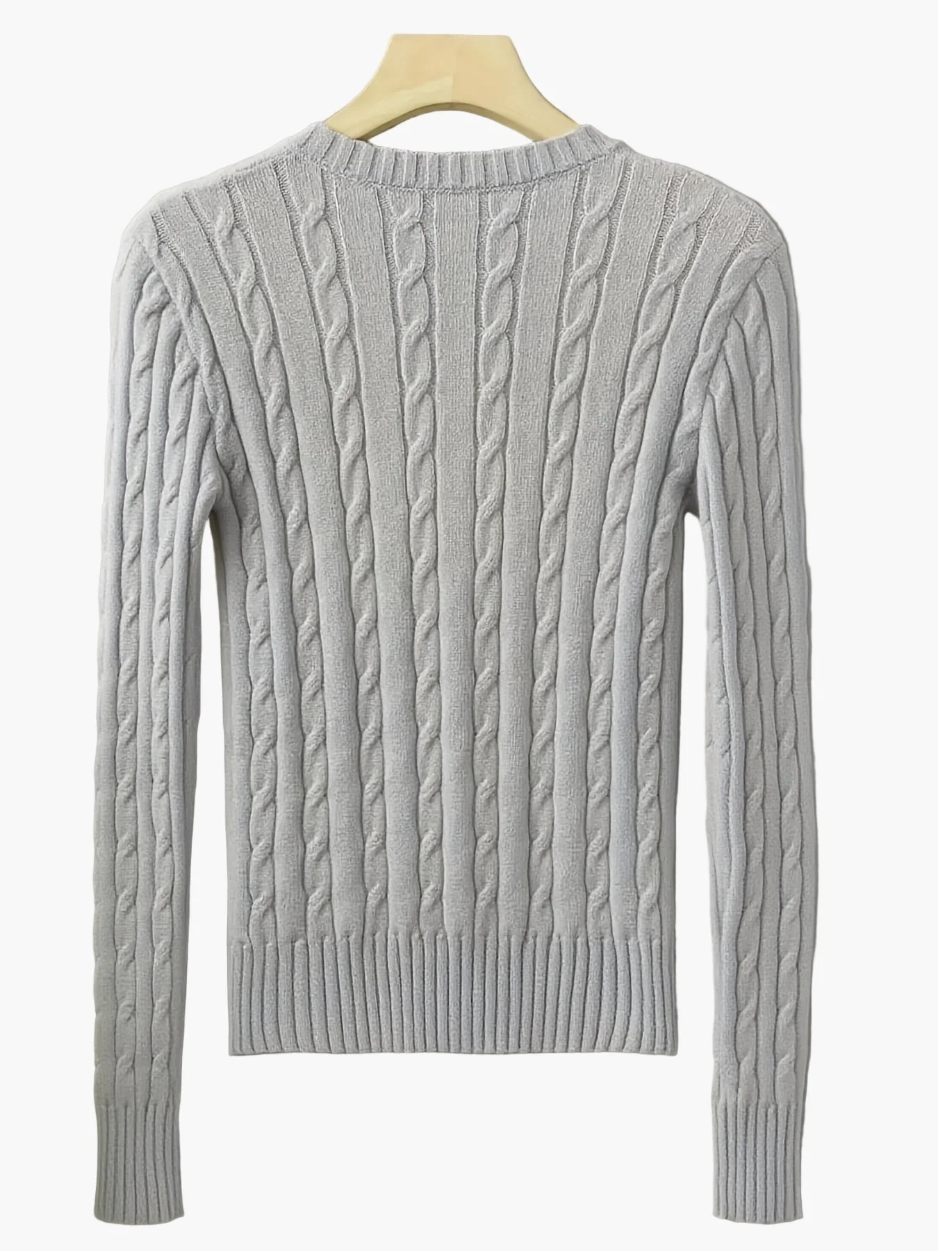 Damen Strickpullover mit Zopfmuster und V-Ausschnitt – Modischer Freizeitpullover für Alltag und Büro - Image 10