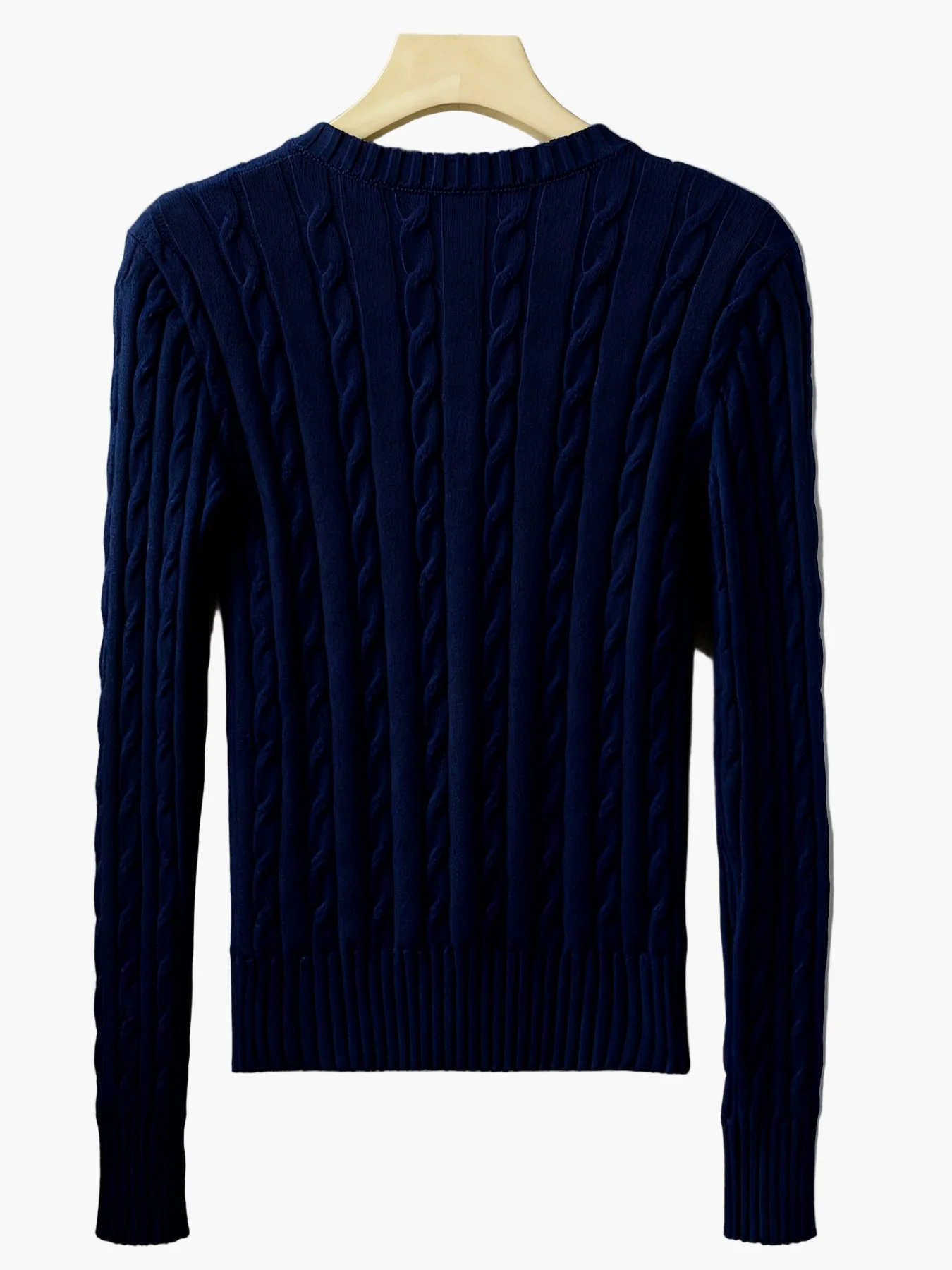 Damen Strickpullover mit Zopfmuster und V-Ausschnitt – Modischer Freizeitpullover für Alltag und Büro - Image 7