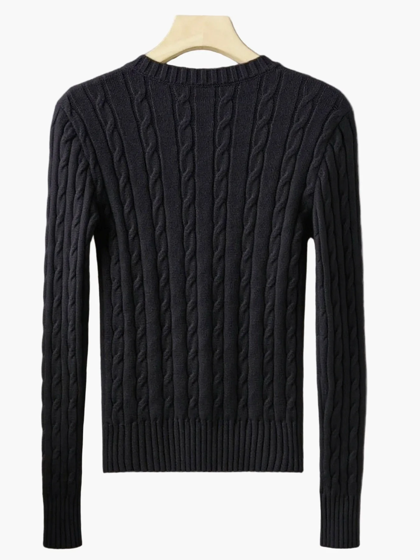 Damen Strickpullover mit Zopfmuster und V-Ausschnitt – Modischer Freizeitpullover für Alltag und Büro - Image 8