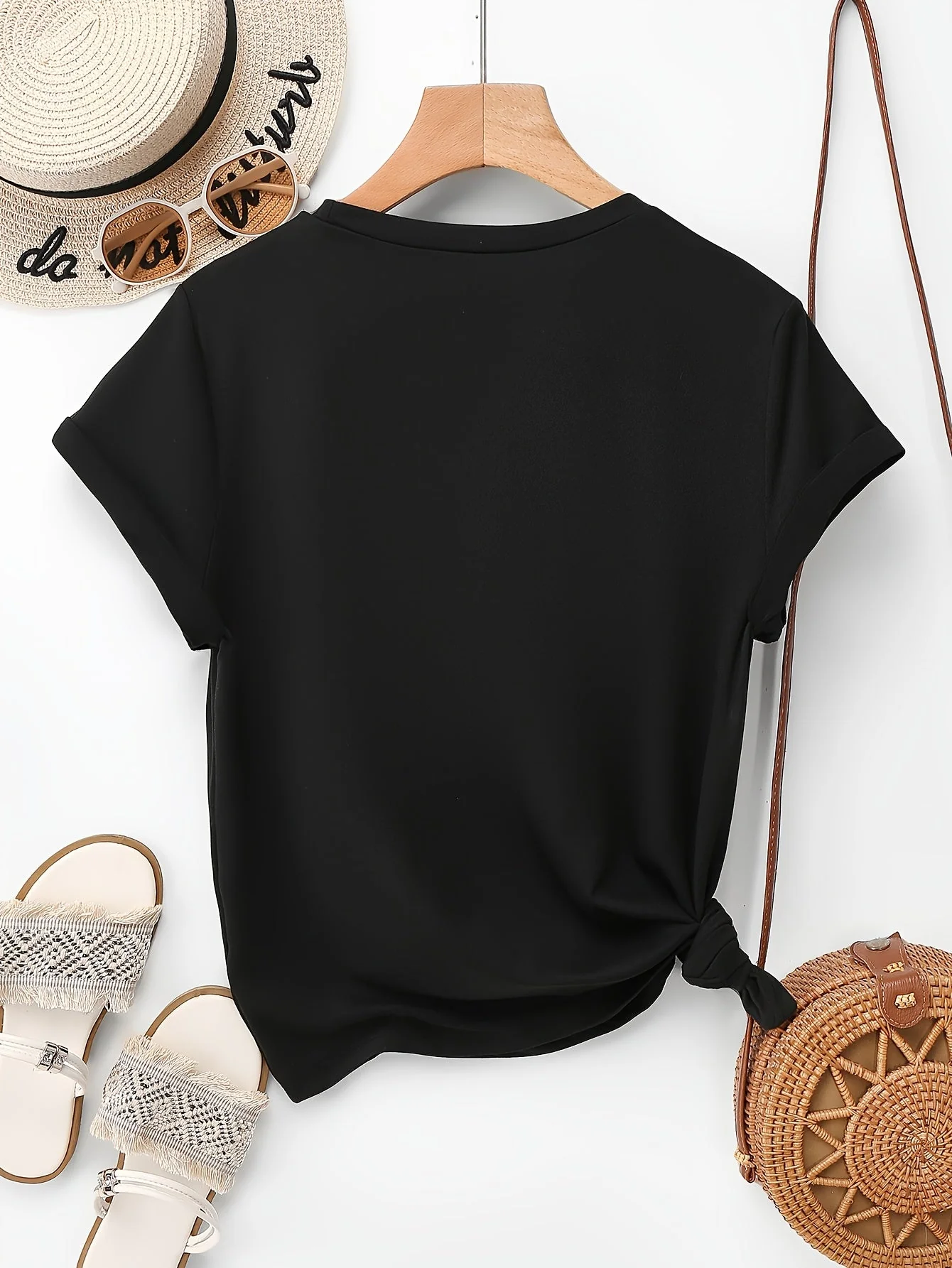 Damen T-Shirt mit Glitzer-Herz-Print, Casual Sommer Style - Image 7