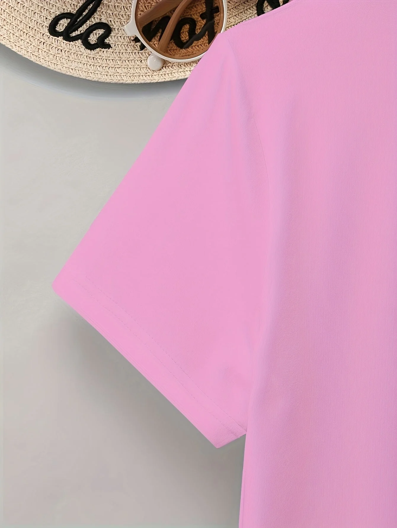 Damen T-Shirt mit Glitzer-Herz-Print, Casual Sommer Style - Image 9