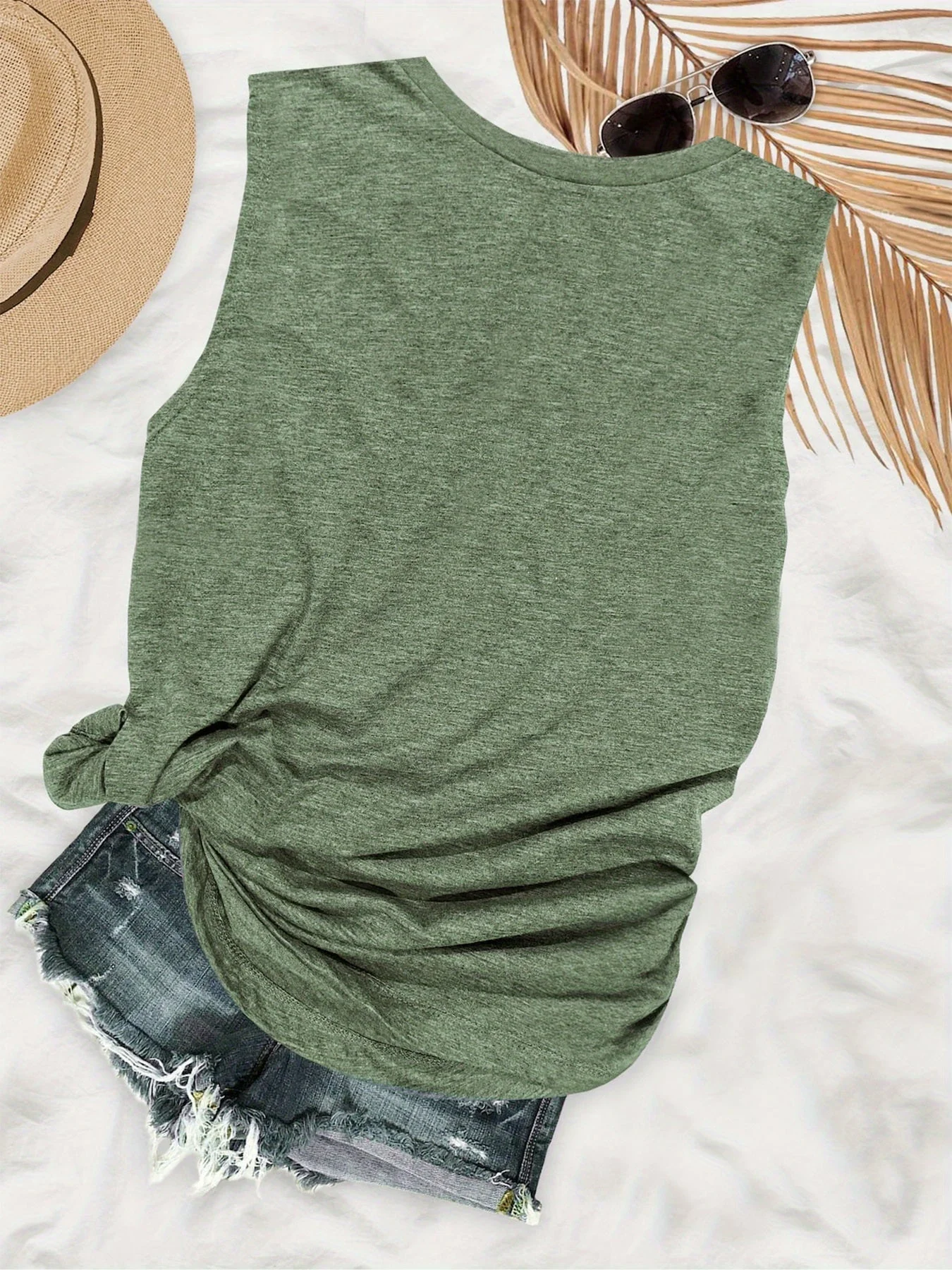 Damen Tanktop mit Blumenmuster – Lässiges Sommer-Shirt für Freizeit und Urlaub - Image 3