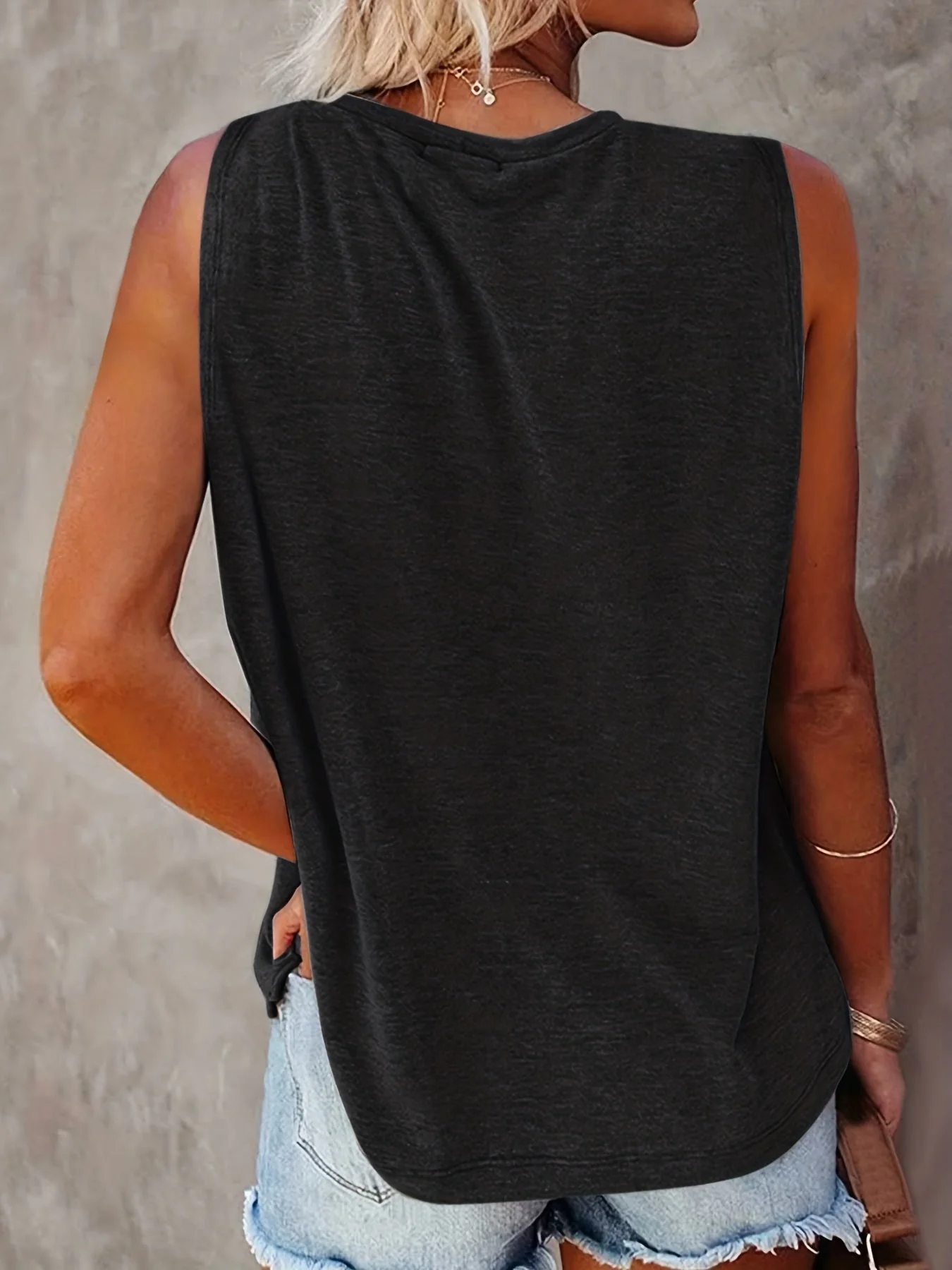 Damen Tanktop Boho-Stil mit Sonne und Mond Print – Sommer Freizeitshirt - Image 10