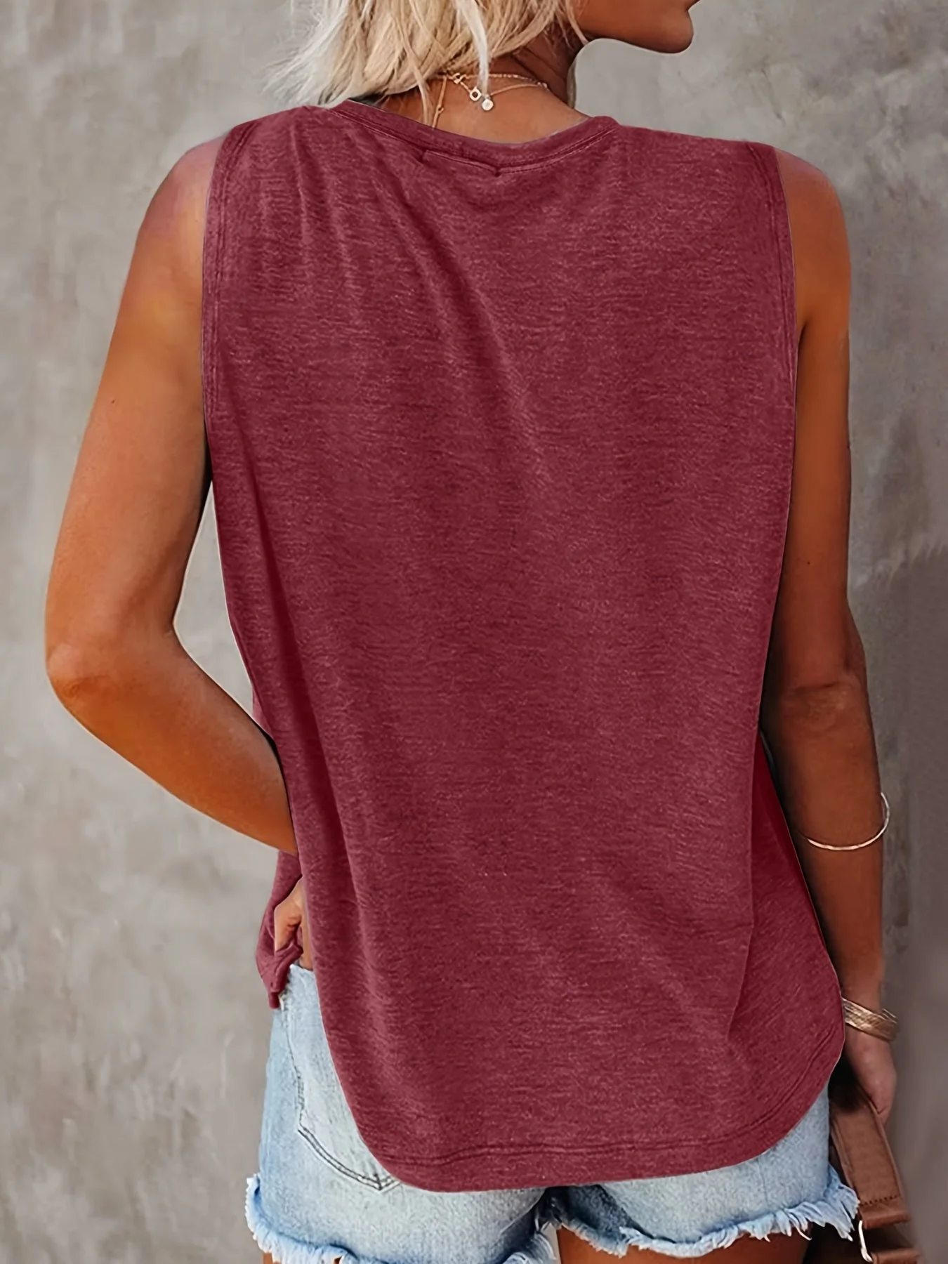 Damen Tanktop Boho-Stil mit Sonne und Mond Print – Sommer Freizeitshirt - Image 8