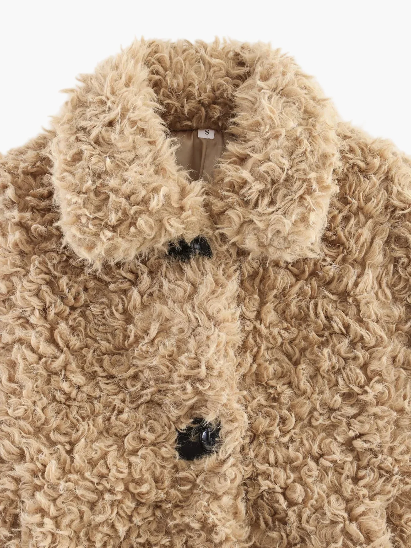 Damen Teddyfell Kurzjacke Vintage Look – Modische Übergangsjacke für Alltag & Freizeit - Image 4