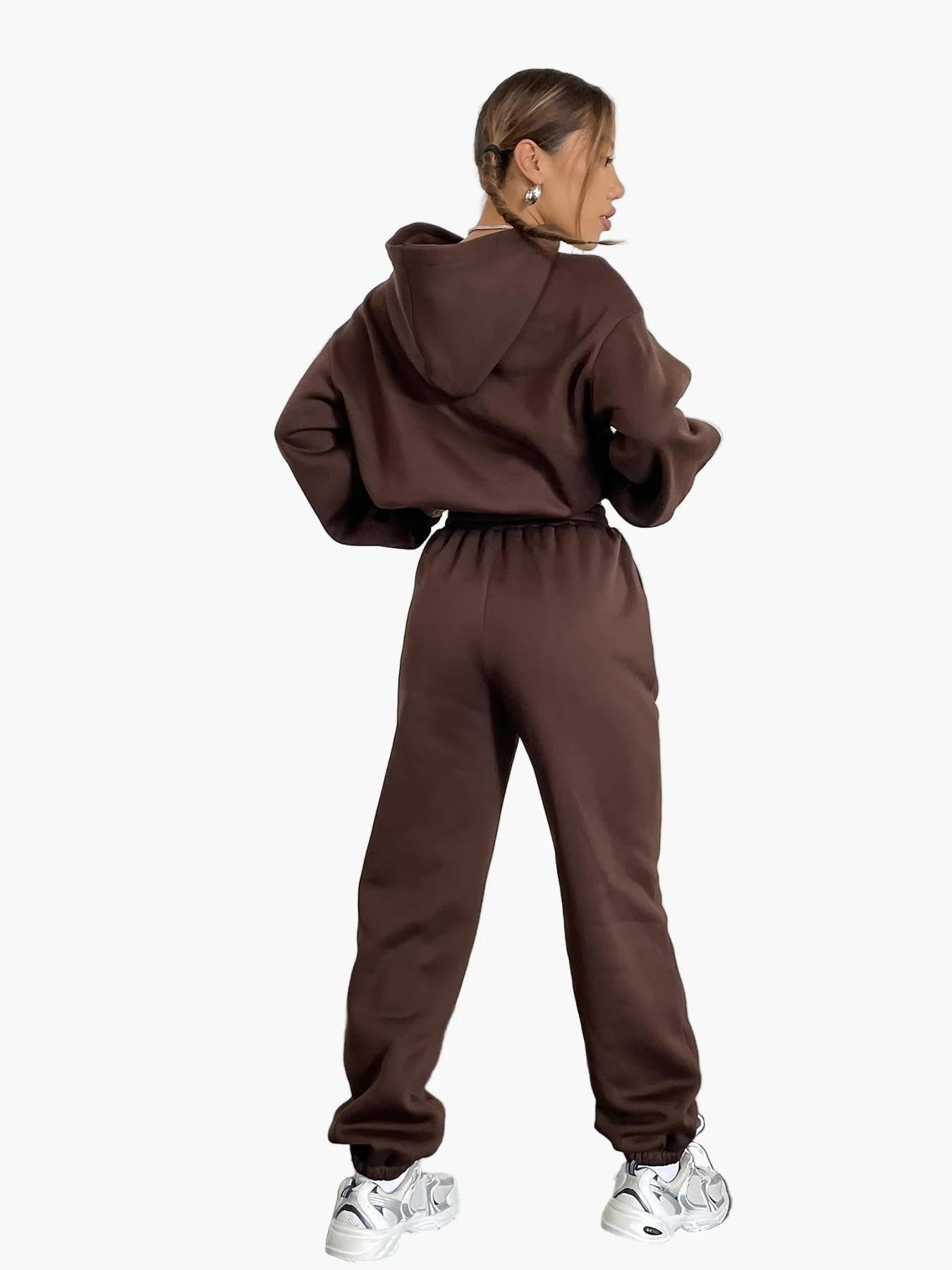Damen Trainingsanzug Zweiteiler Hoodie & Jogginghose Lässig Sport Streetwear - Image 8