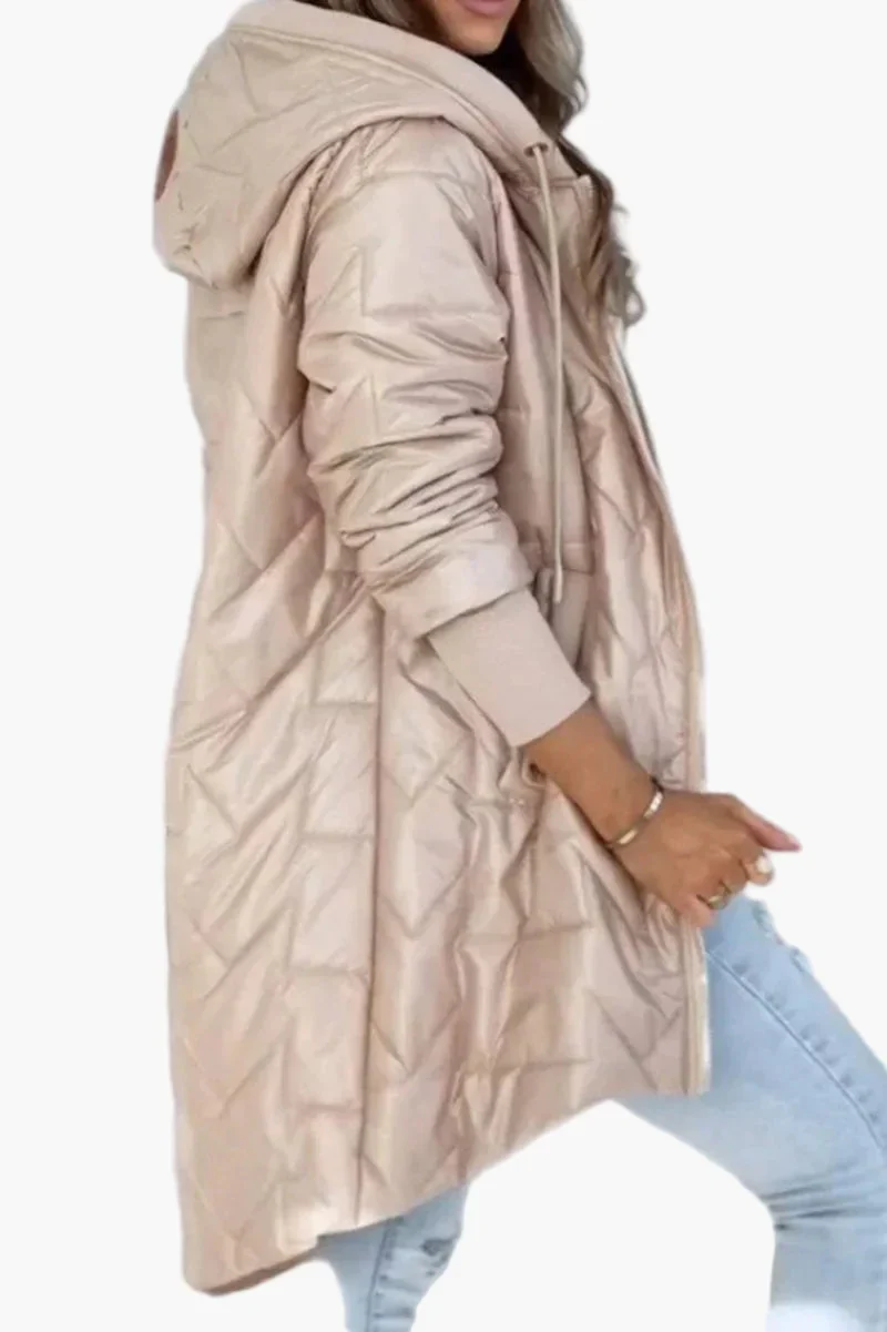 Damen Übergangsjacke mit Kapuze – Modisch, Leicht, Alltags- & Freizeitjacke - Image 3