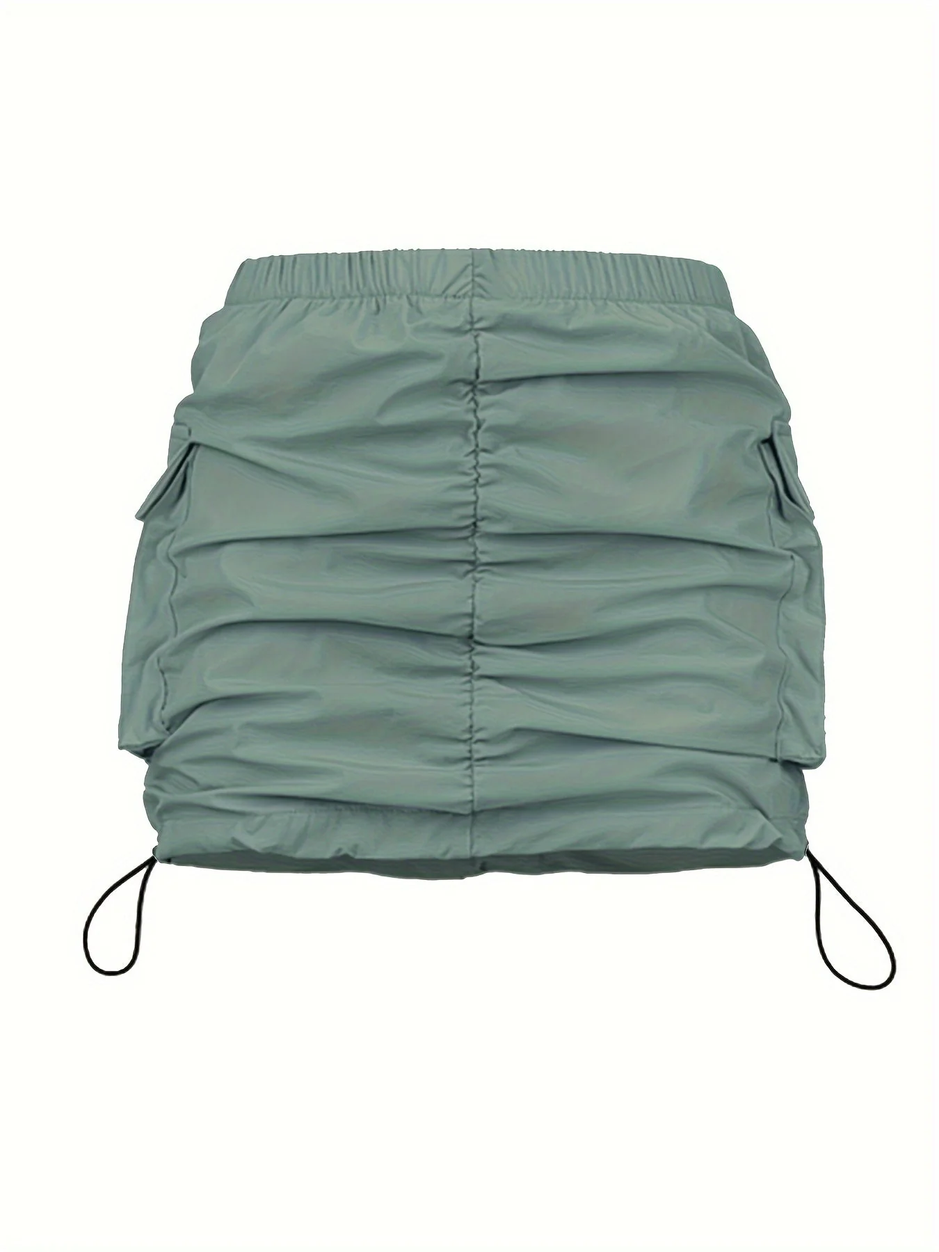 Damen Utility Minirock mit Kordelzug und Cargotaschen – Streetstyle Freizeitrock - Image 3