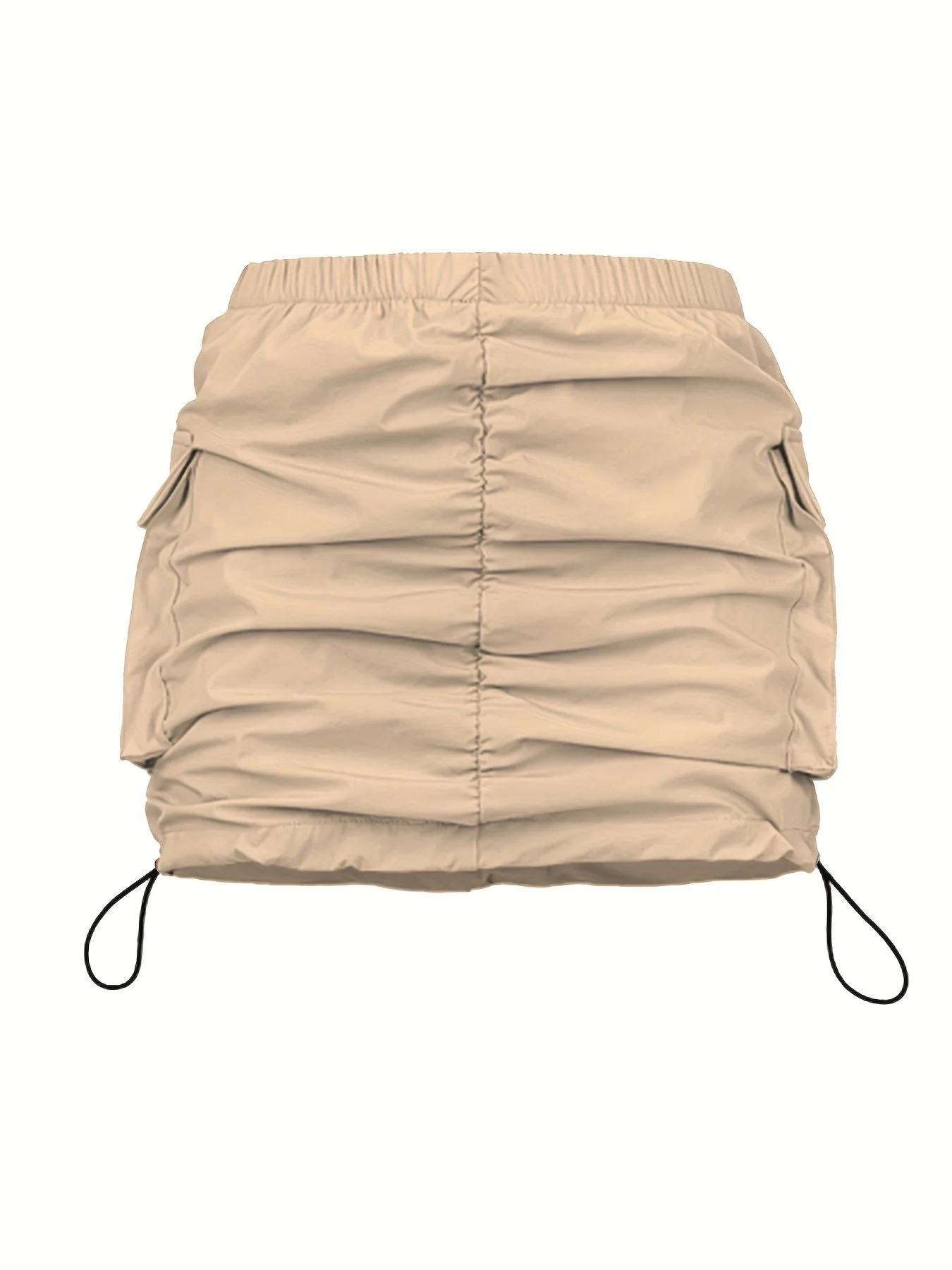 Damen Utility Minirock mit Kordelzug und Cargotaschen – Streetstyle Freizeitrock - Image 5
