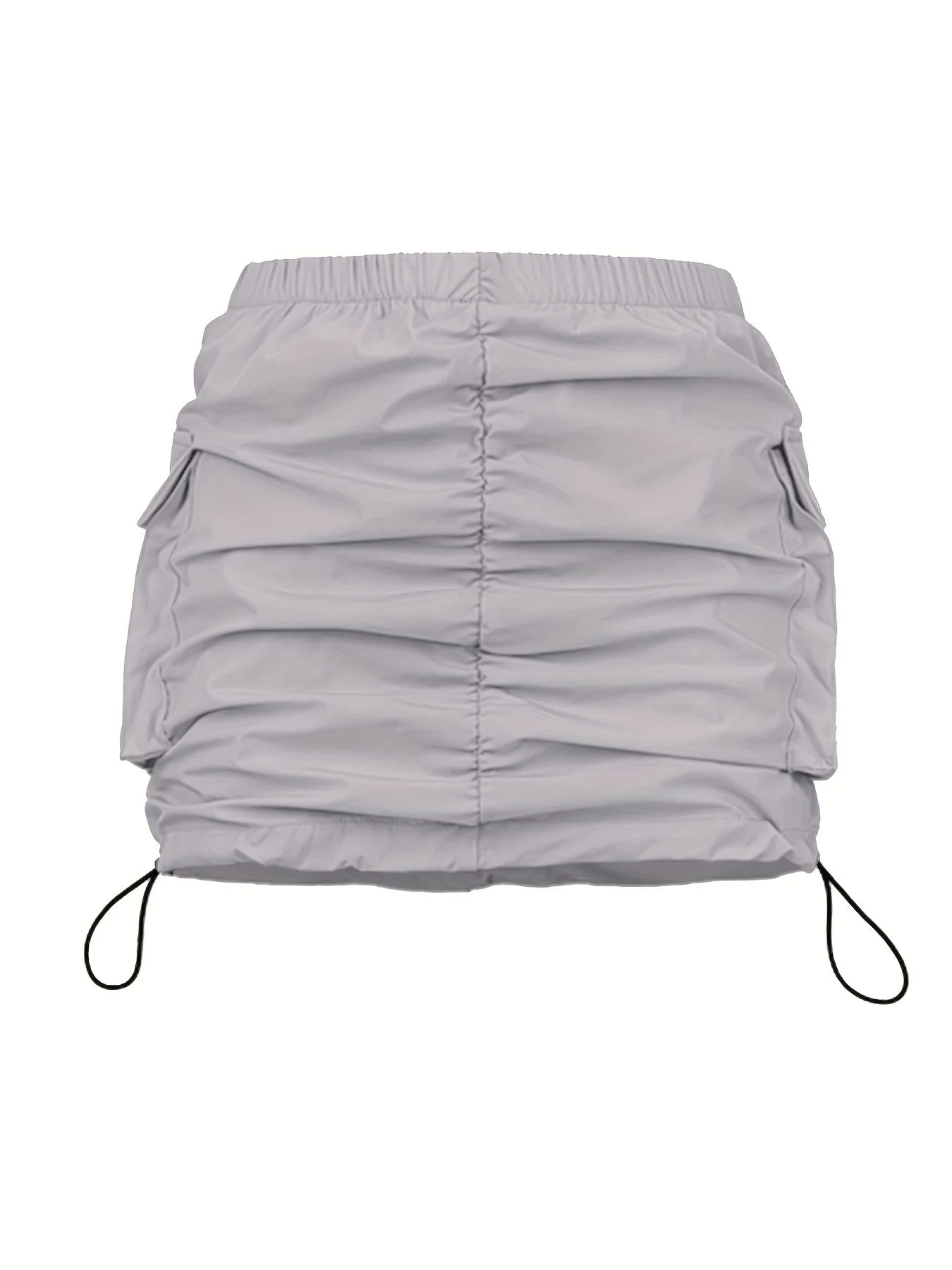 Damen Utility Minirock mit Kordelzug und Cargotaschen – Streetstyle Freizeitrock - Image 7