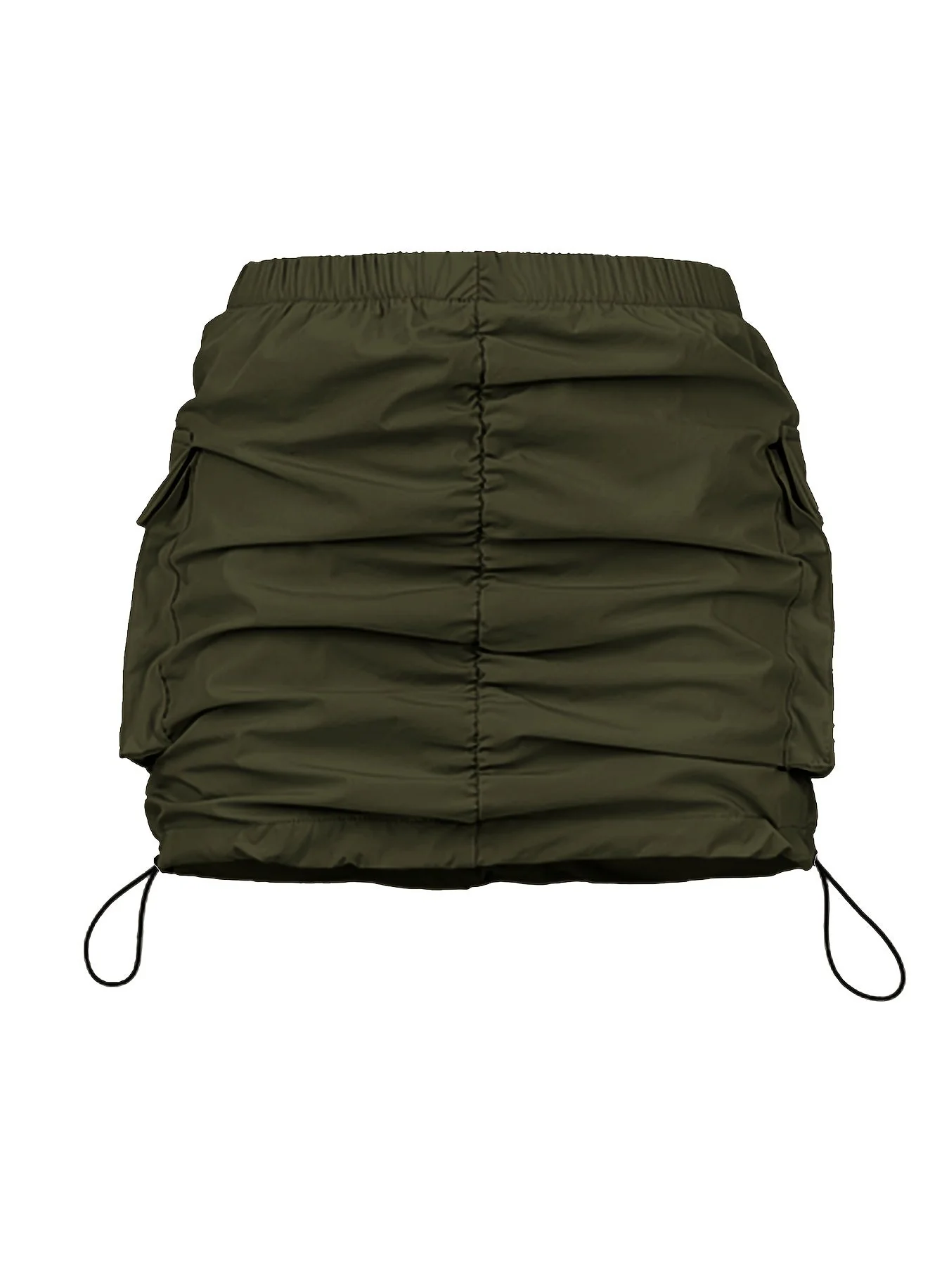 Damen Utility Minirock mit Kordelzug und Cargotaschen – Streetstyle Freizeitrock - Image 8
