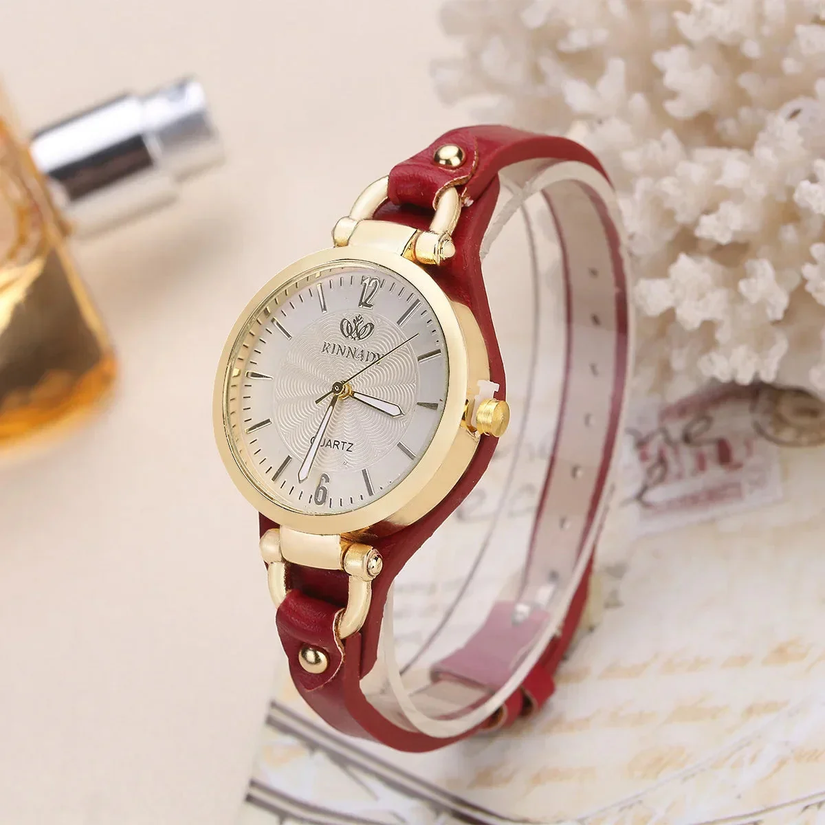 Damen Vintage Armbanduhr – Elegante Quarzuhr für Alltag und besondere Anlässe - Image 4