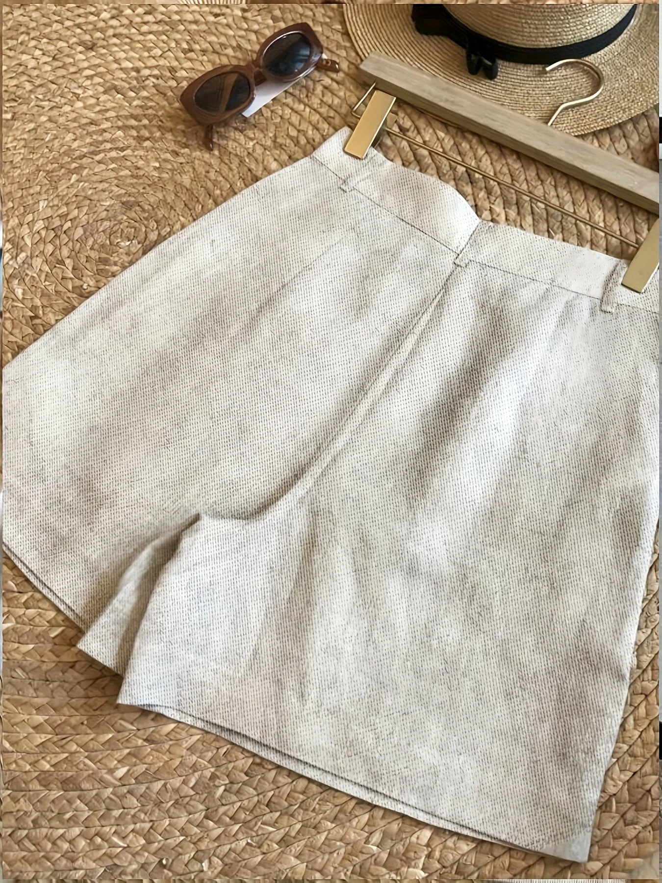 Damen Vintage High Waist Sommer Shorts – Elegante Freizeithose mit Taschen - Image 6