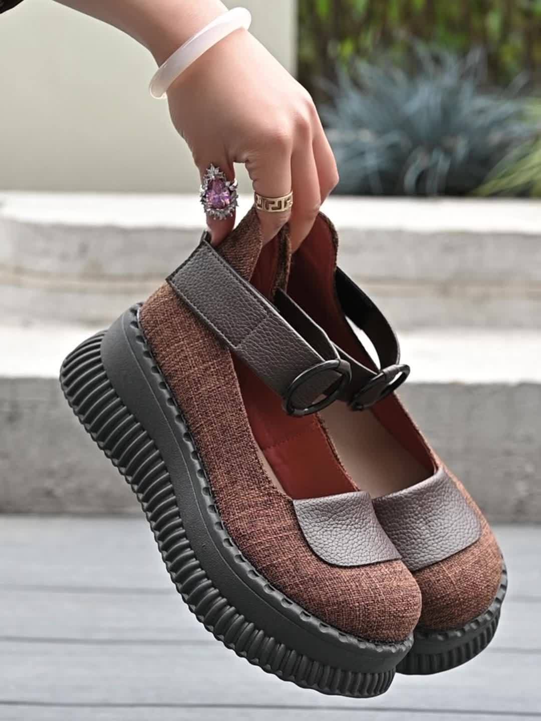 Damen Vintage Mary Jane Halbschuhe mit Rundzehen und Riemen – Bequeme Freizeitschuhe für Alltag und Büro - Image 11