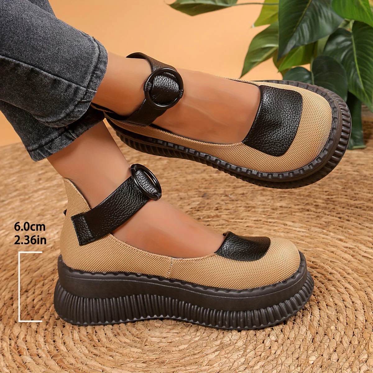 Damen Vintage Mary Jane Halbschuhe mit Rundzehen und Riemen – Bequeme Freizeitschuhe für Alltag und Büro - Image 7