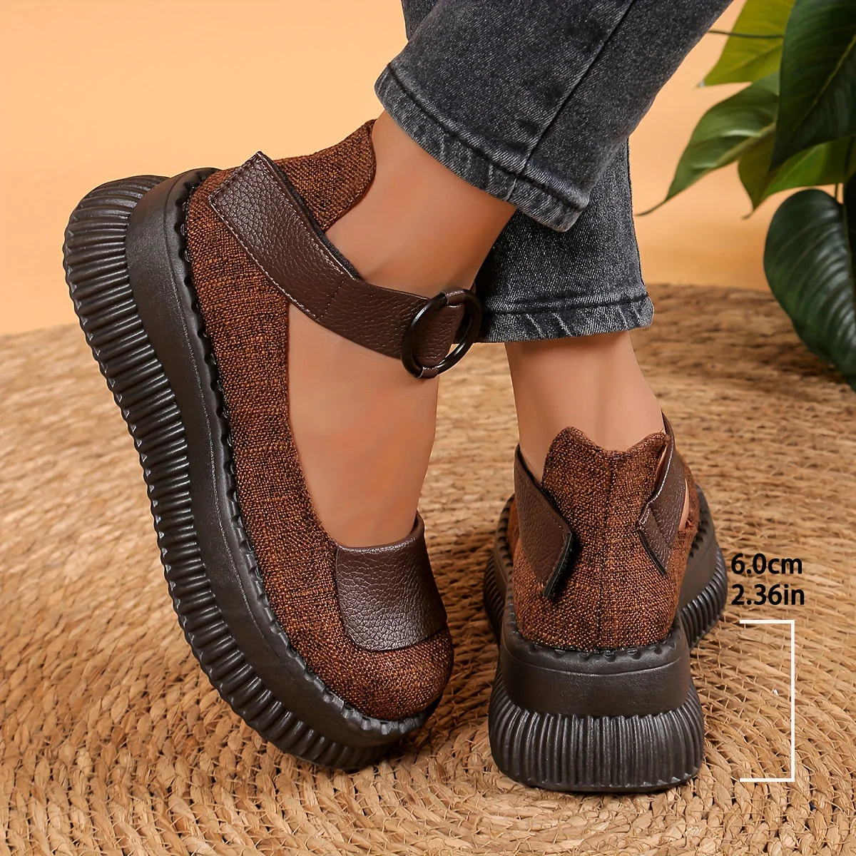 Damen Vintage Mary Jane Halbschuhe mit Rundzehen und Riemen – Bequeme Freizeitschuhe für Alltag und Büro - Image 8
