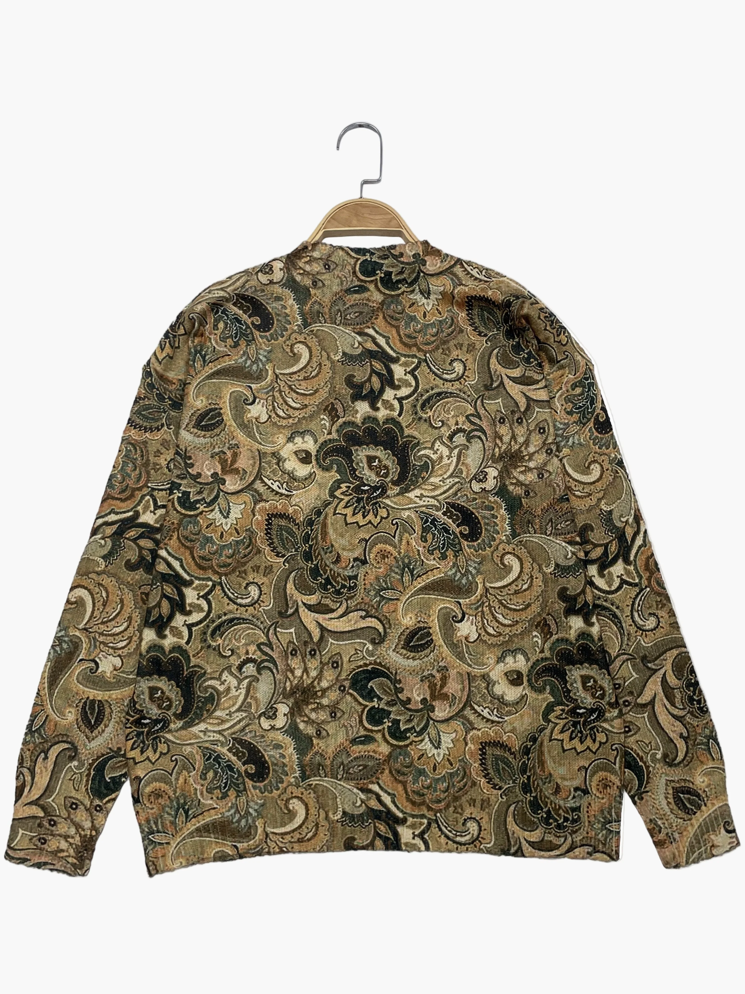 Damen Vintage-Pullover mit Paisley-Muster – Modischer Alltagsbegleiter - Image 3