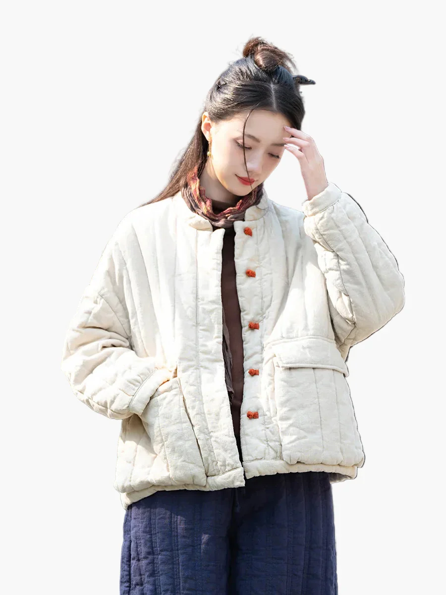 Damen Vintage Steppjacke im lockeren Freizeitstil – Übergangsjacke für Alltag und Outdoor - Image 6