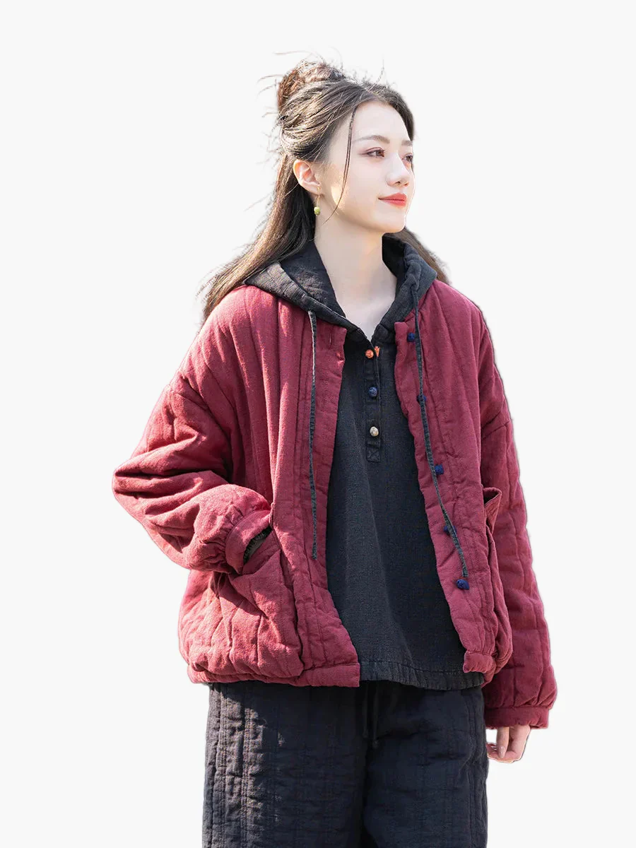 Damen Vintage Steppjacke im lockeren Freizeitstil – Übergangsjacke für Alltag und Outdoor - Image 8