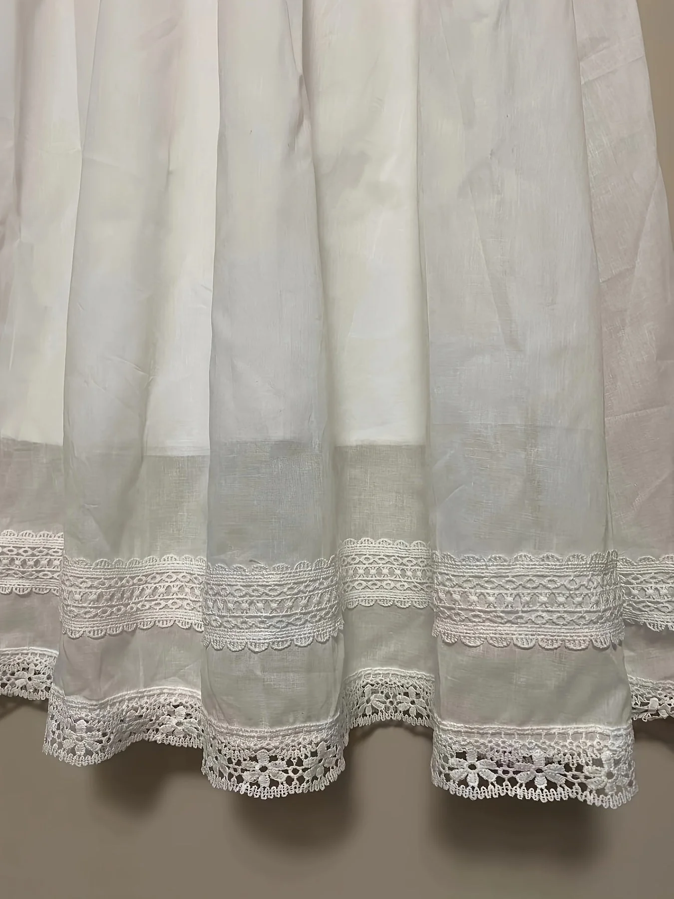 Damen Vintage Unterrock mit Spitze für Sommer, Midi Petticoat im Romantik-Stil - Image 8