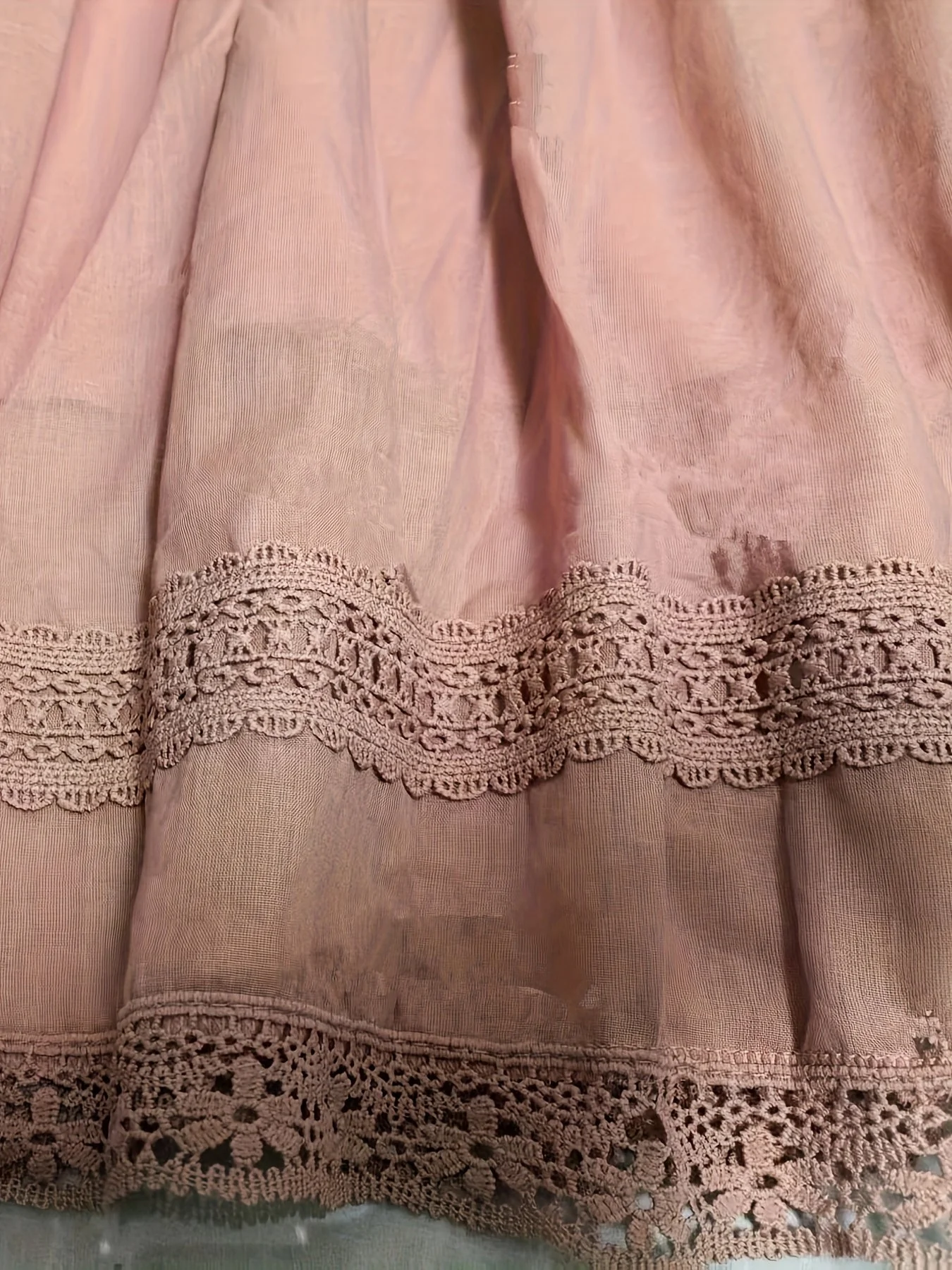 Damen Vintage Unterrock mit Spitze für Sommer, Midi Petticoat im Romantik-Stil - Image 9