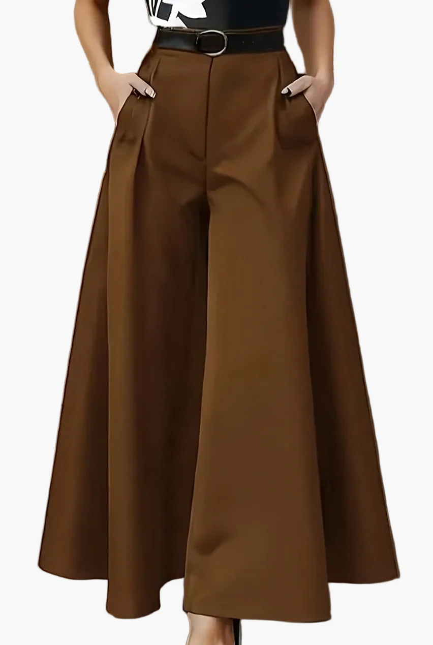 Damen Weitbeinige Palazzo Hose – Eleganter Business und Abend Look - Image 13