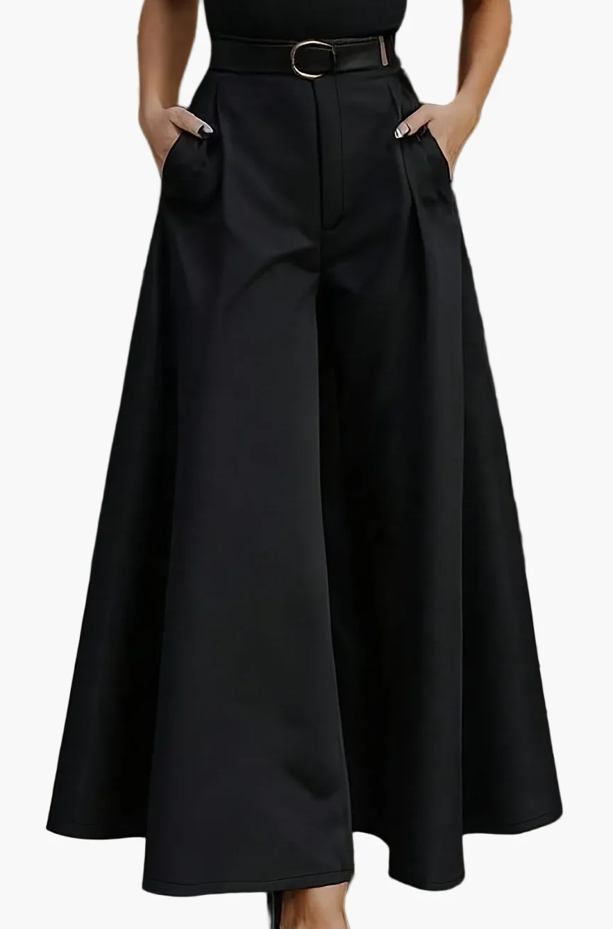 Damen Weitbeinige Palazzo Hose – Eleganter Business und Abend Look - Image 14