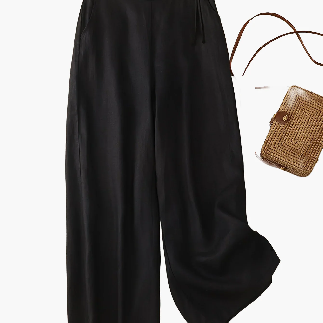 Damen Weite Freizeithose Elegant mit Bindegürtel – Perfekt für Frühling und Sommer - Image 11