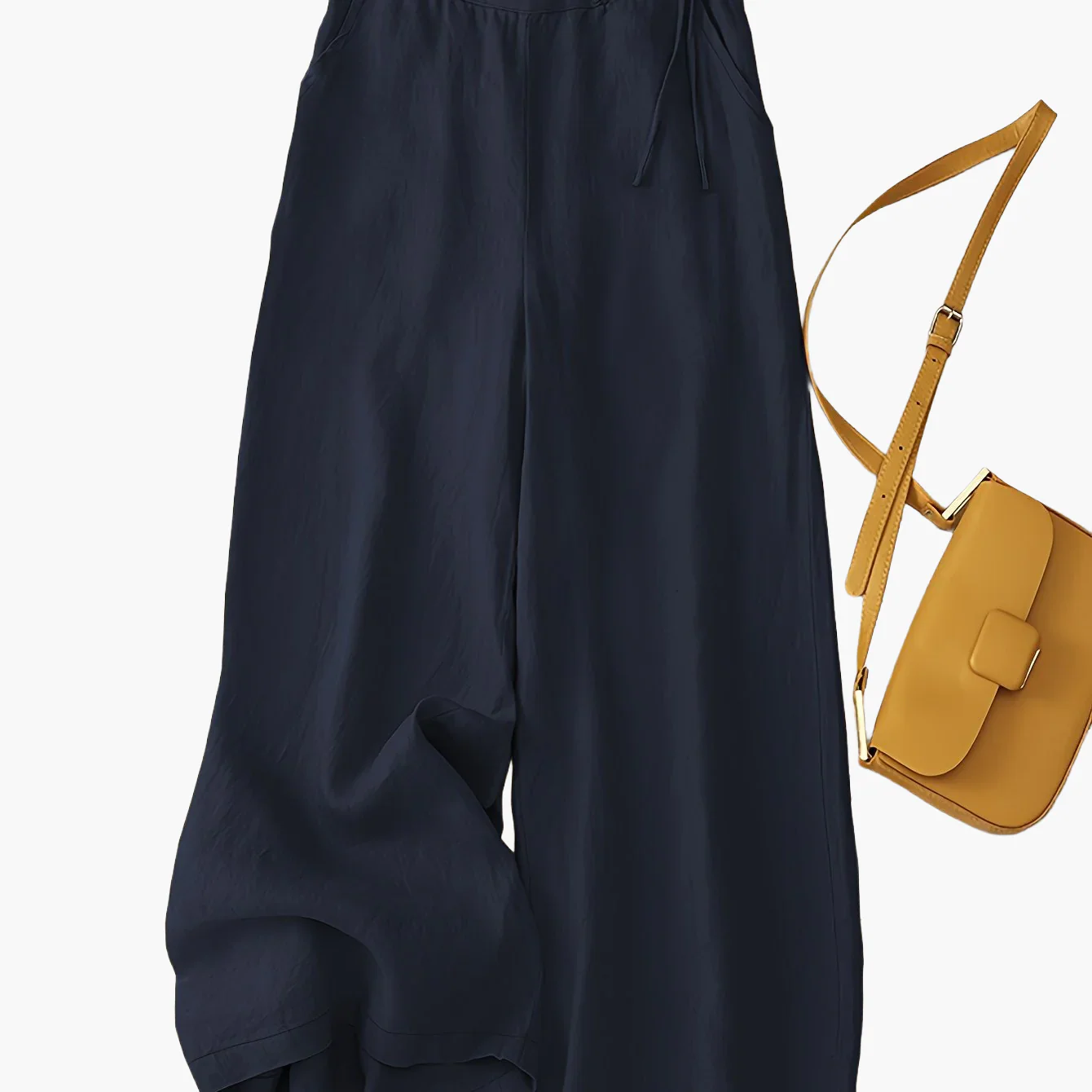 Damen Weite Freizeithose Elegant mit Bindegürtel – Perfekt für Frühling und Sommer - Image 12